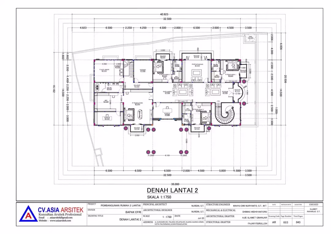 Denah Rumah 2D