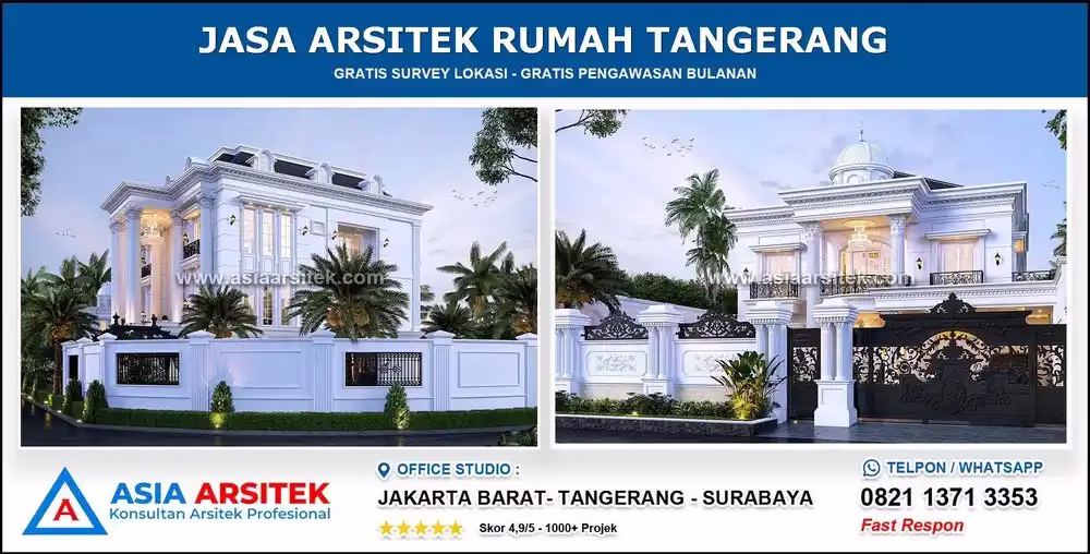 Desain Cluster Gerbang Kantor & Perumahan Minimalis Modern Di Pamulang Tangerang Selatan