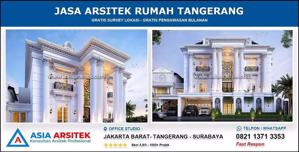 Jasa Arsitek Desain Rumah Tropis Modern Di Tangerang Banten