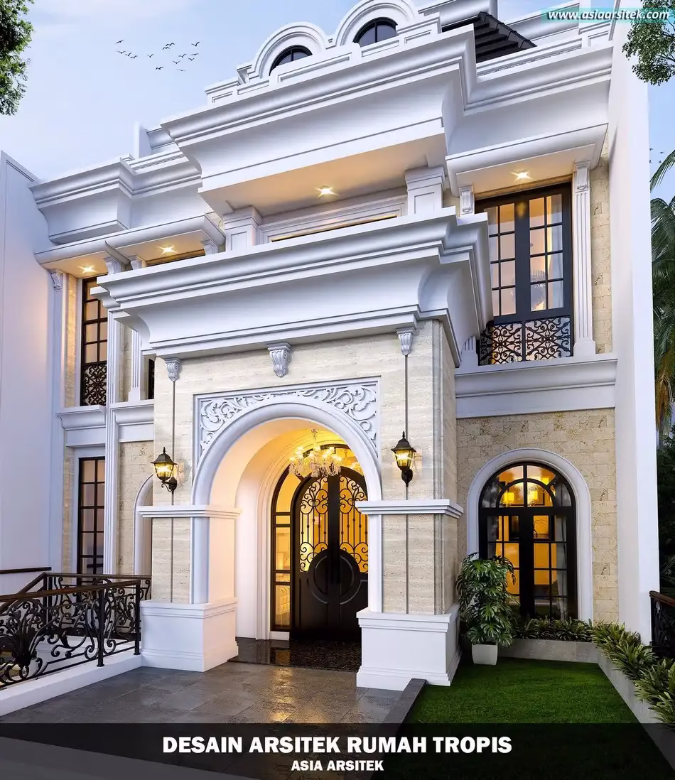 Desain Rumah 4 Lantai PIK Jakarta