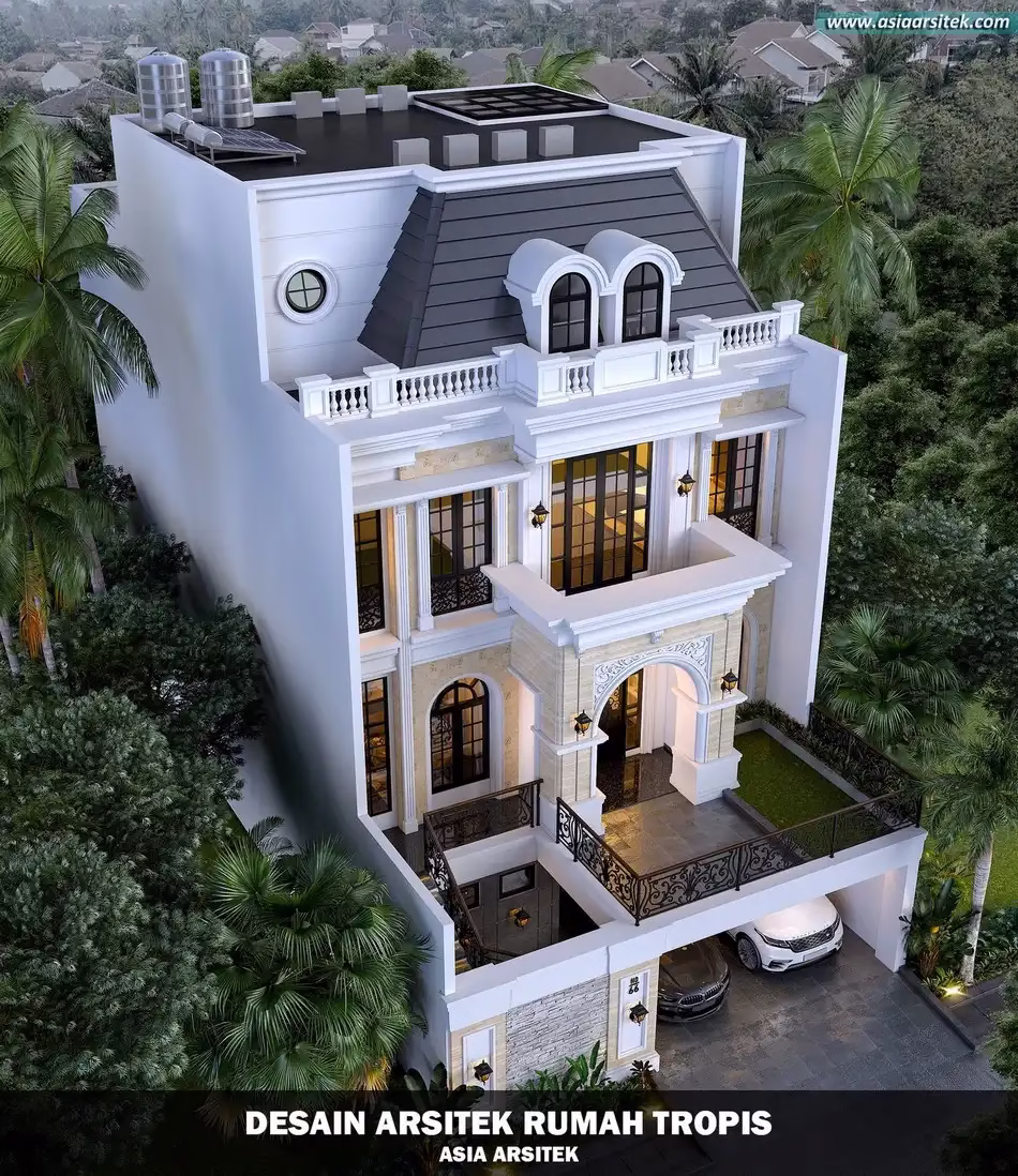 Desain Rumah 4 Lantai PIK Jakarta