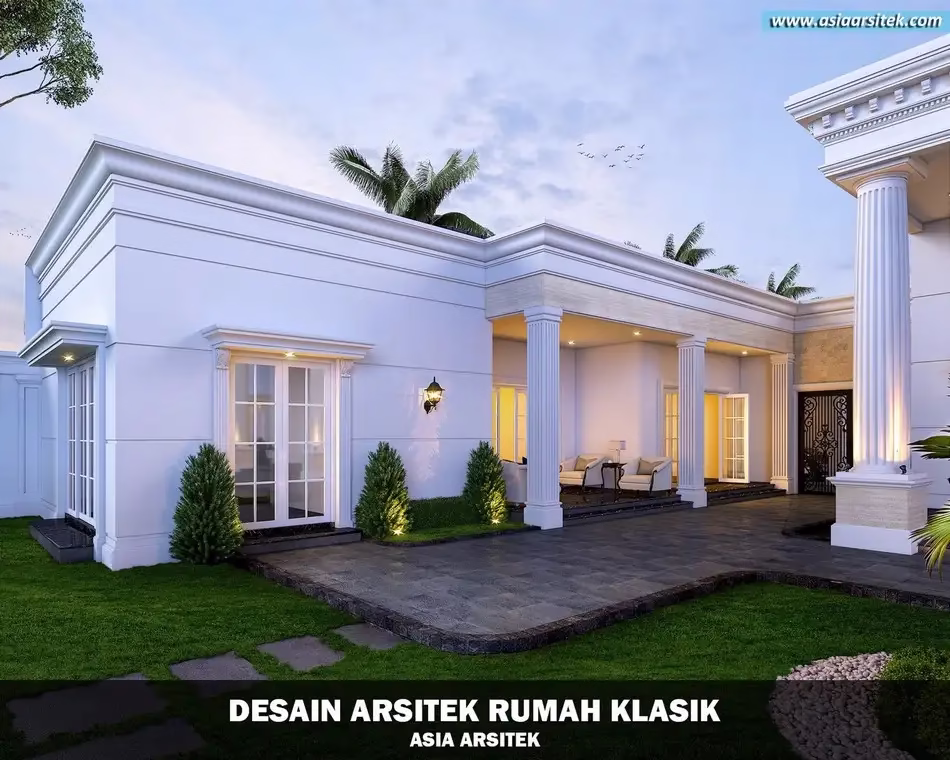 Desain Rumah Klasik 1 Lantai di Bangka Belitung
