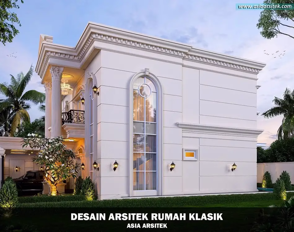 Desain Rumah Klasik 2 Lantai
