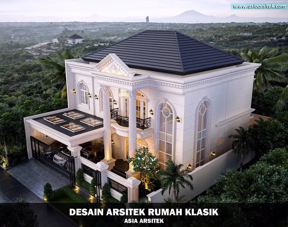 Desain Rumah Klasik 2 Lantai