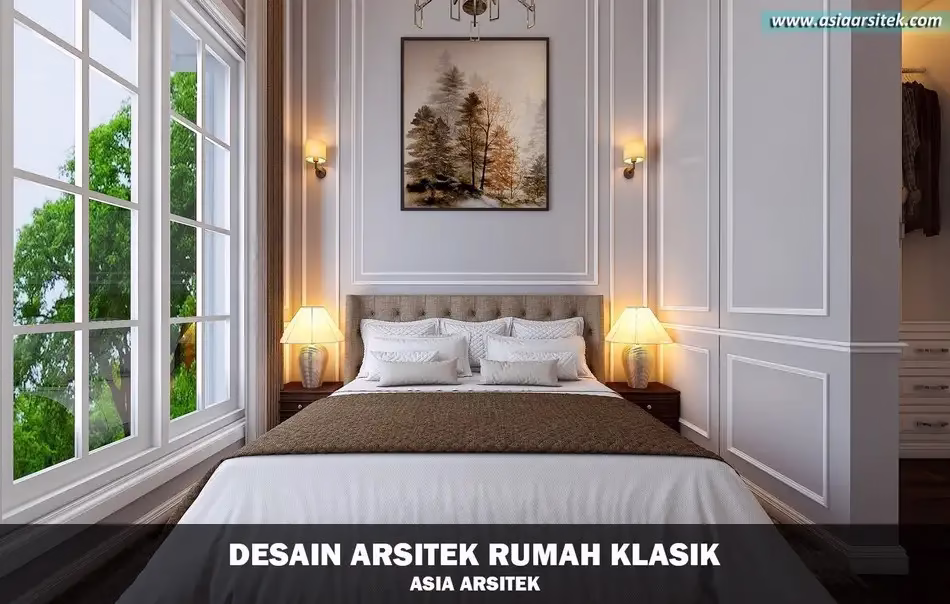 Desain Rumah Klasik 2 Lantai Jakarta Timur