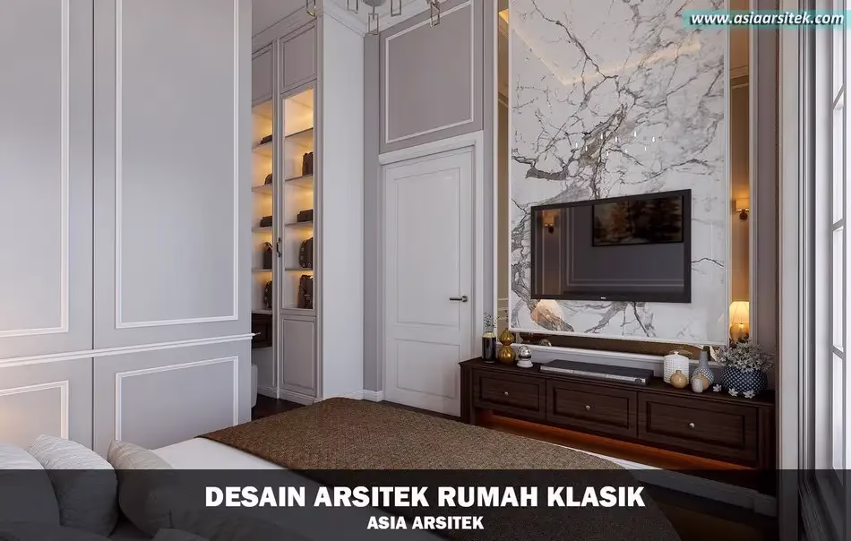 Desain Rumah Klasik 2 Lantai Jakarta Timur