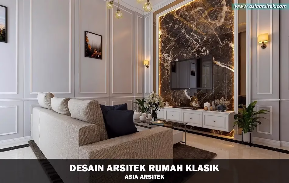 Desain Rumah Klasik 2 Lantai Jakarta Timur