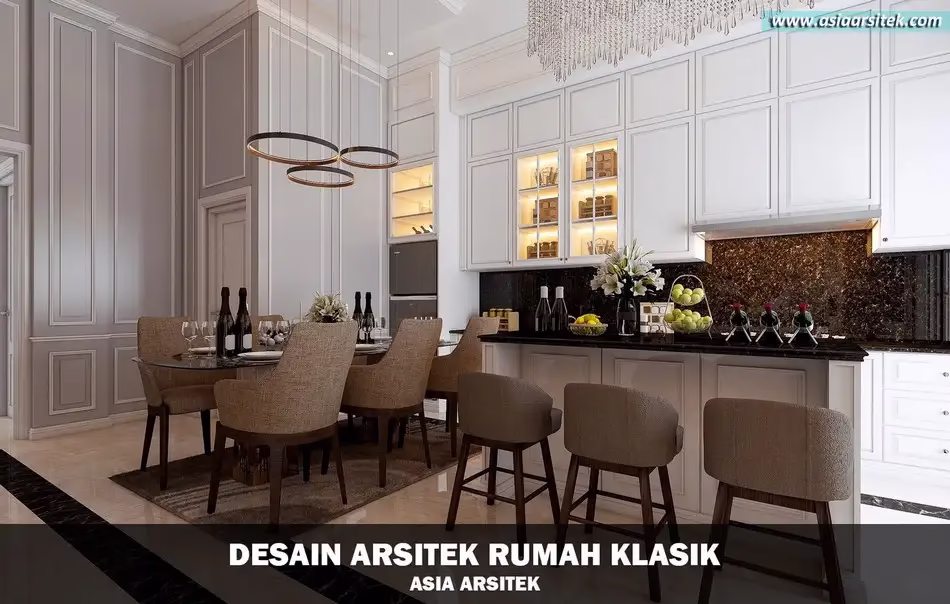 Desain Rumah Klasik 2 Lantai Jakarta Timur