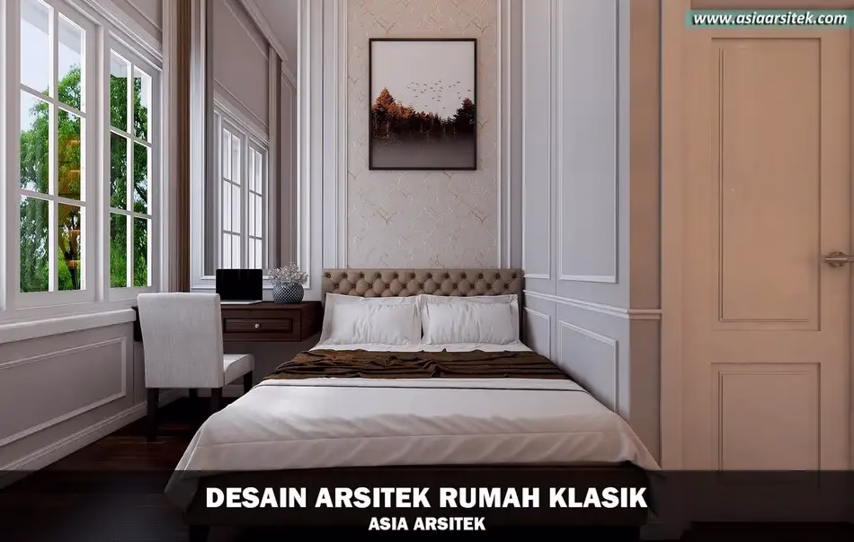 Desain Rumah Klasik 2 Lantai Jakarta Timur