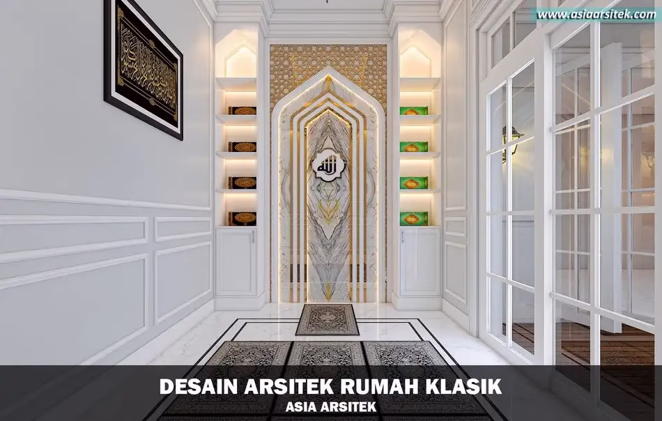 Desain Rumah Klasik 2 Lantai Luas 724 m²