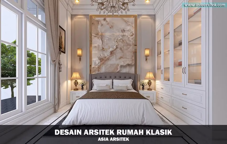 Desain Rumah Klasik 2 Lantai Luas 724 m²