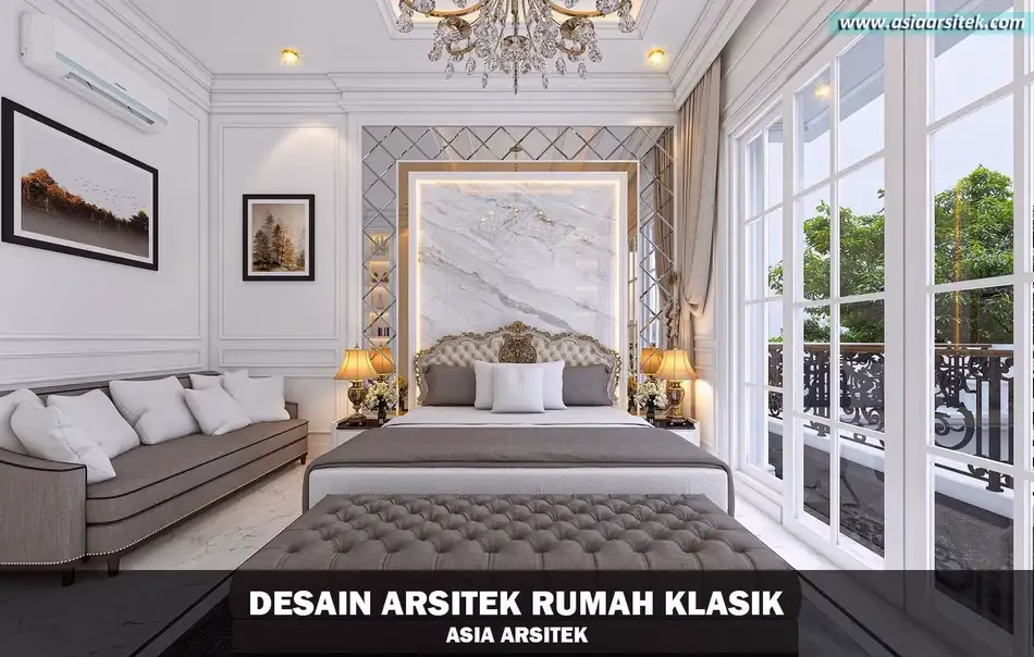 Desain Rumah Klasik 2 Lantai Luas 724 m²