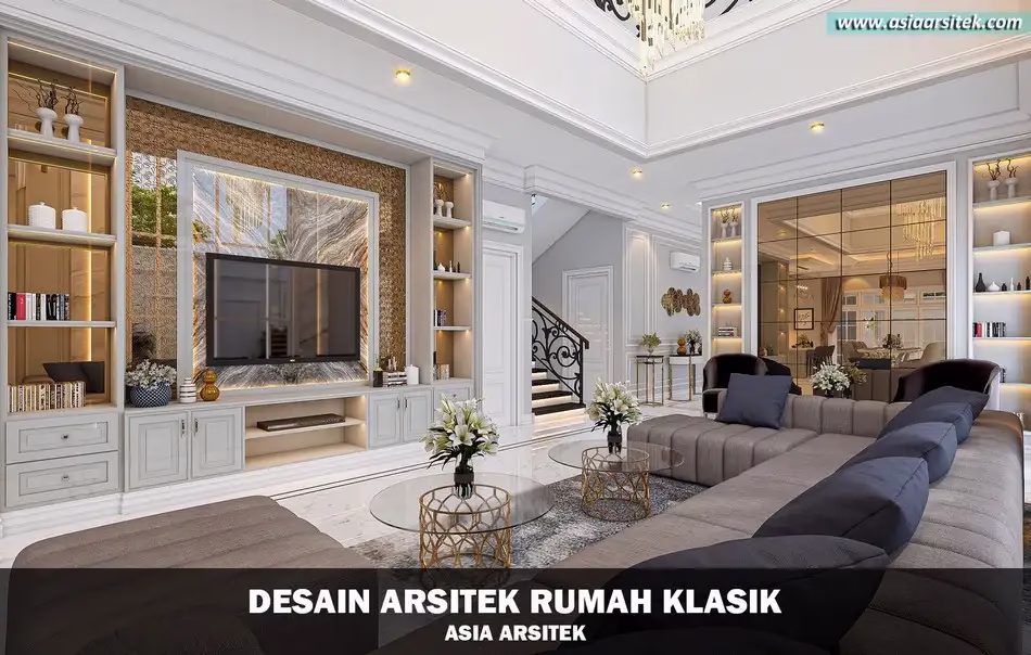 Desain Rumah Klasik Mewah 18x24 Meter