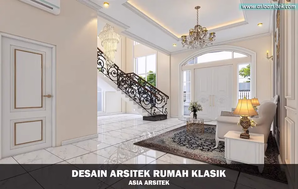 Desain Rumah Klasik Mewah 18x24 Meter