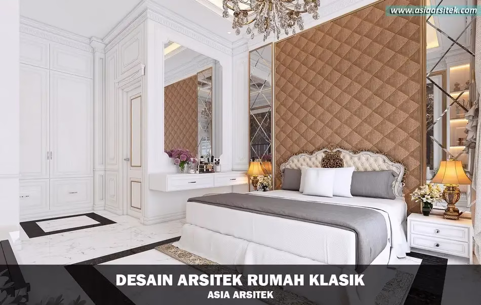 Desain Rumah Klasik 2 Lantai di Langkat Sumatra Utara