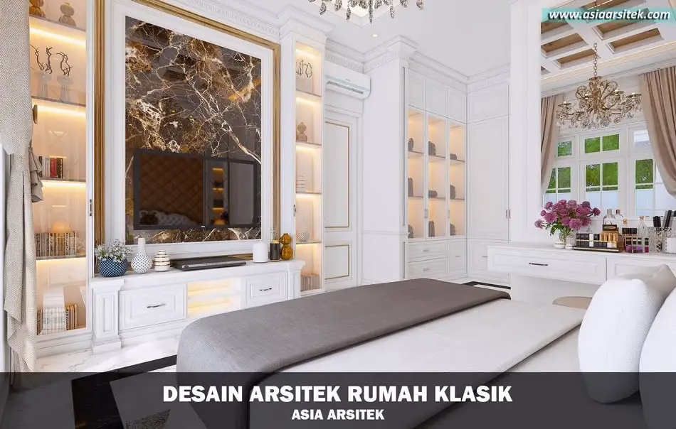 Desain Rumah Klasik 2 Lantai di Langkat Sumatra Utara