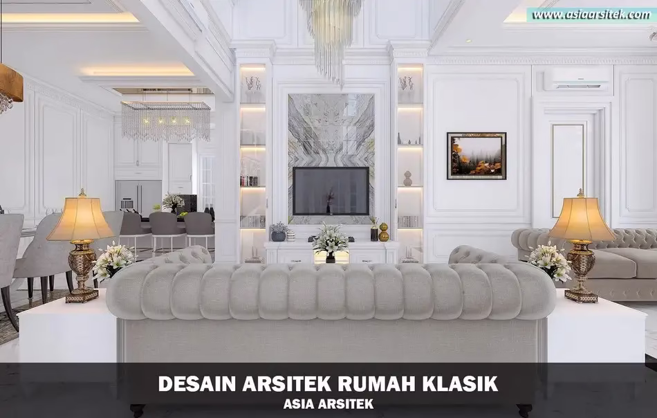 Desain Rumah Klasik 2 Lantai di Langkat Sumatra Utara