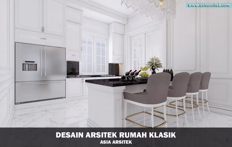 Desain Rumah Klasik 2 Lantai di Langkat Sumatra Utara