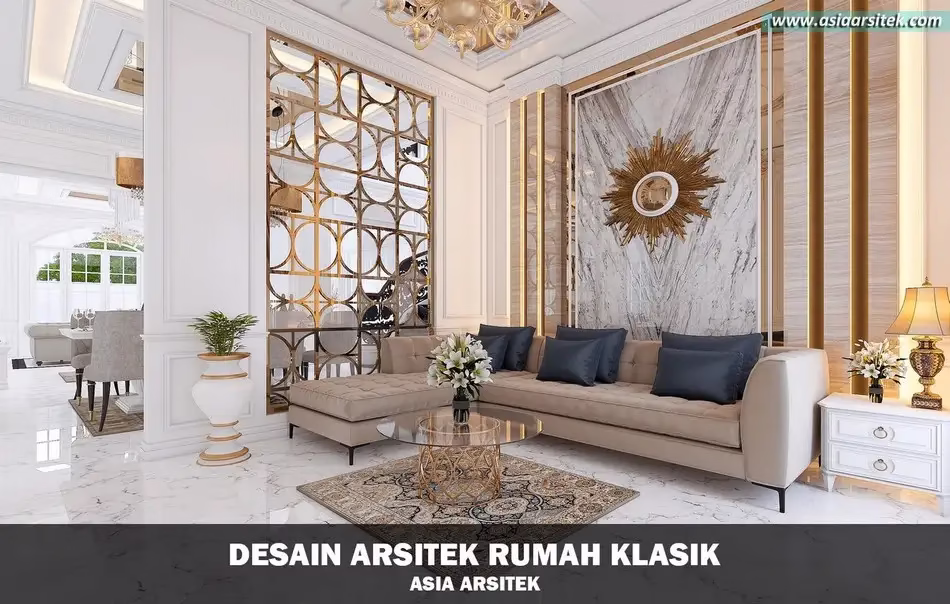Desain Rumah Klasik 2 Lantai di Langkat Sumatra Utara
