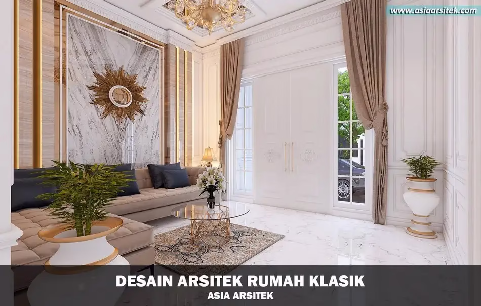 Desain Rumah Klasik 2 Lantai di Langkat Sumatra Utara