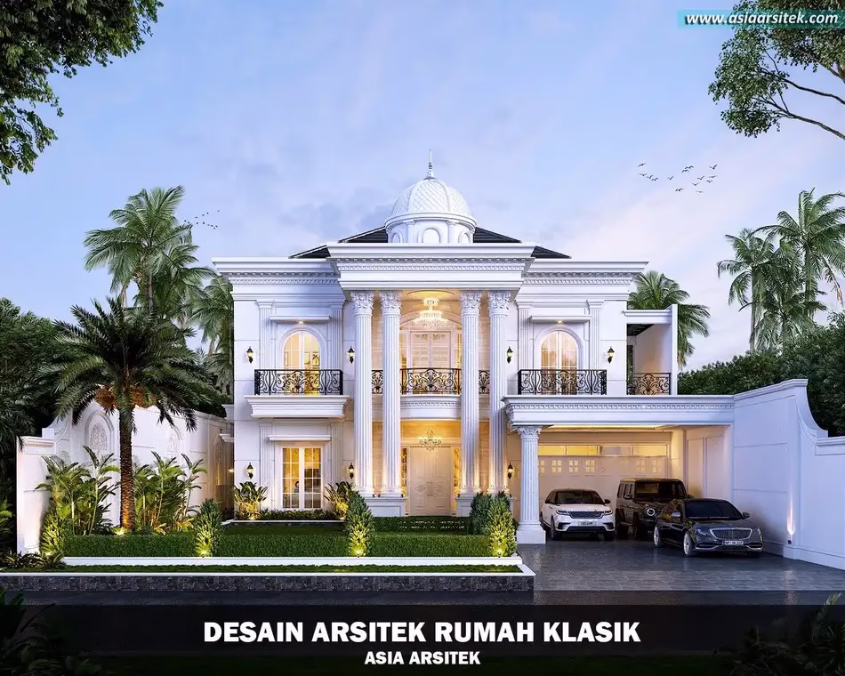 Desain Rumah Klasik 2 Lantai di Merauke