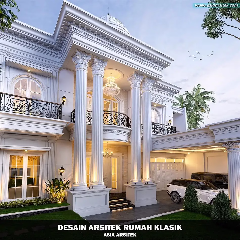 Desain Rumah Klasik 2 Lantai di Merauke