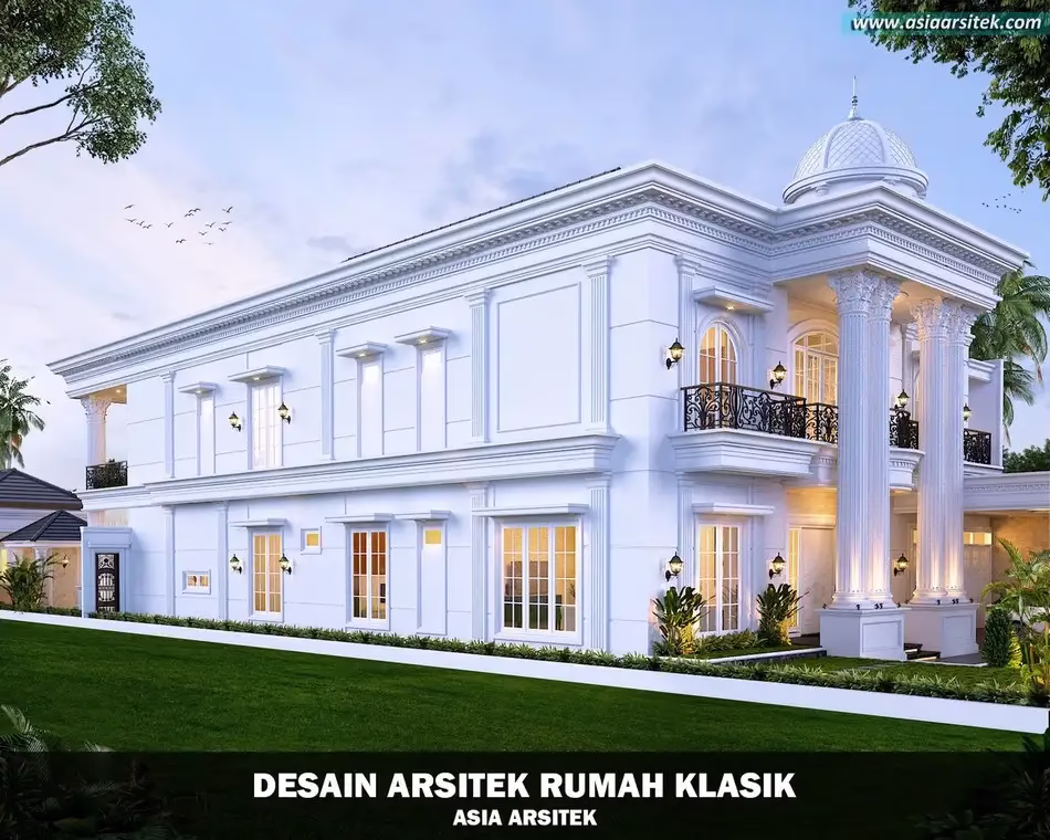 Desain Rumah Klasik 2 Lantai di Merauke
