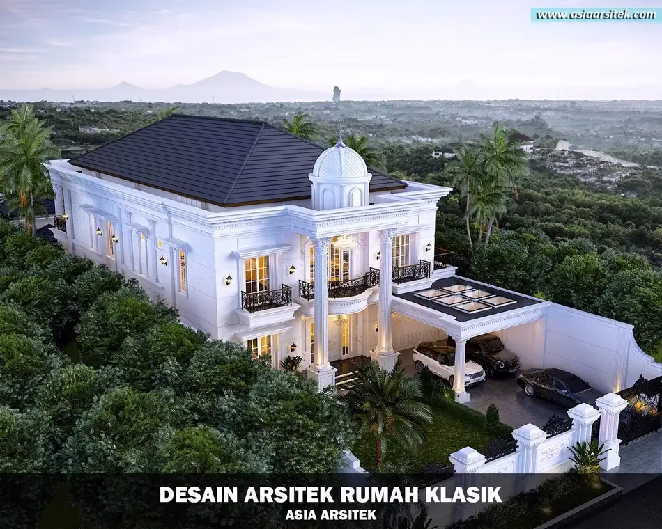 Desain Rumah Klasik 2 Lantai di Merauke Papua
