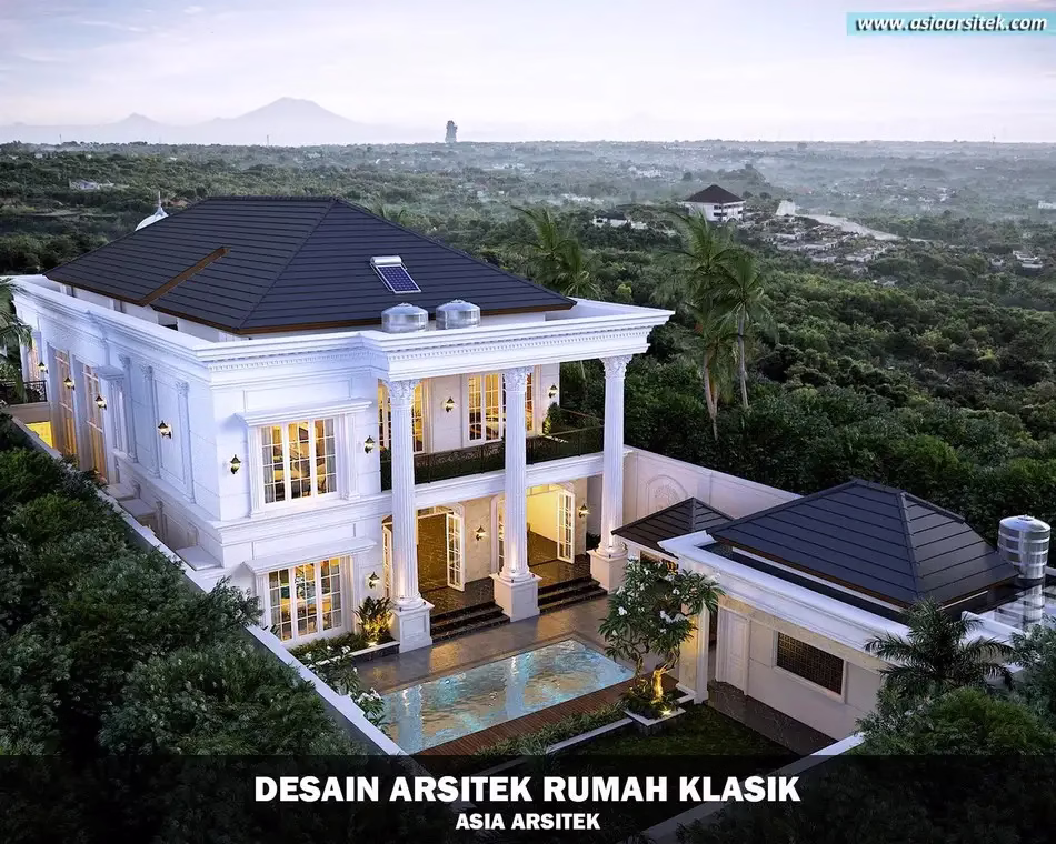 Desain Rumah Klasik 2 Lantai di Merauke Papua