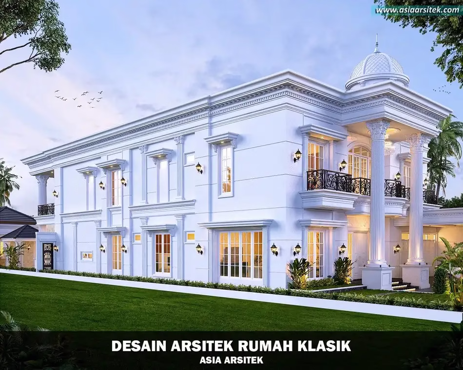Desain Rumah Klasik 2 Lantai di Merauke Papua