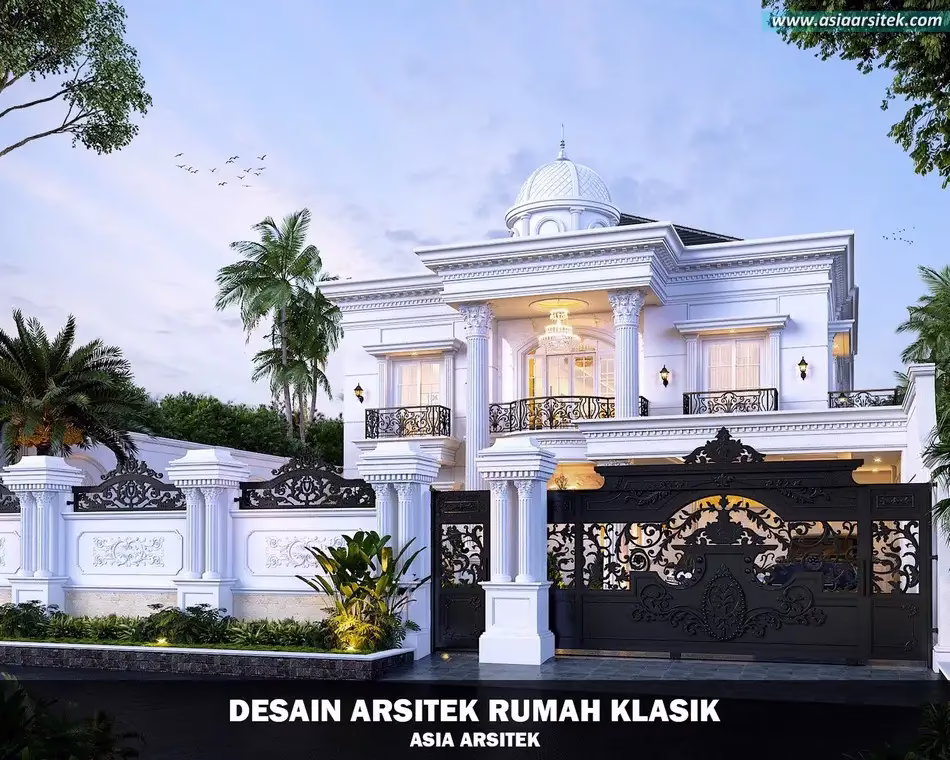 Desain Rumah Klasik 2 Lantai di Merauke Papua