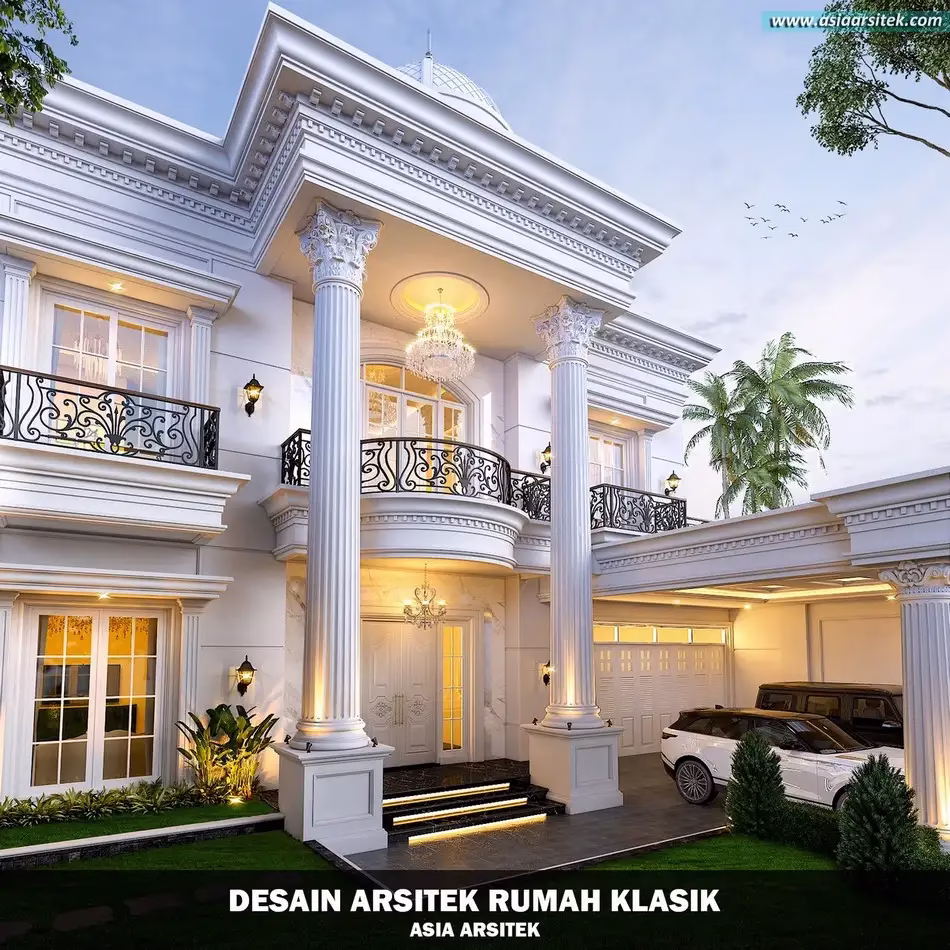 Desain Rumah Klasik 2 Lantai di Merauke Papua