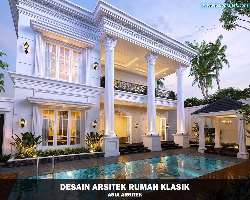 Desain Rumah Klasik 2 Lantai di Merauke Papua