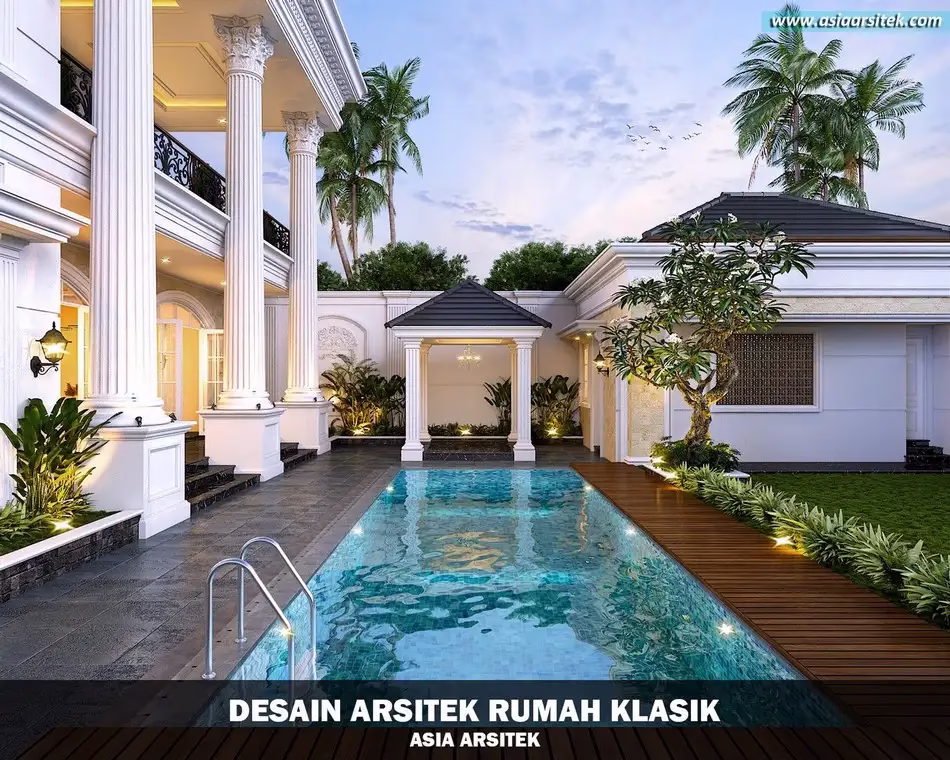 Desain Rumah Klasik 2 Lantai di Merauke Papua