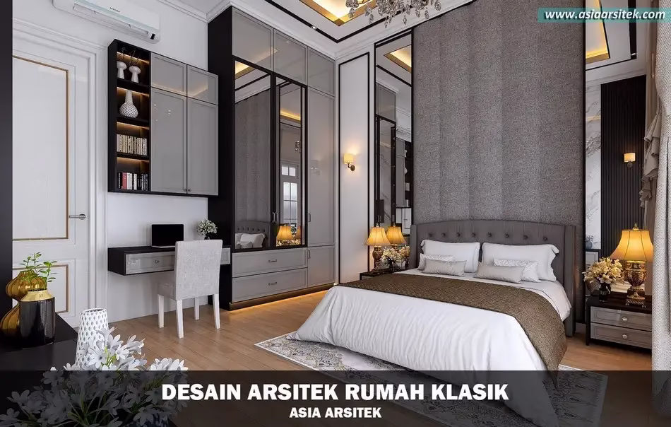 Desain Rumah Klasik 2 Lantai di Palembang