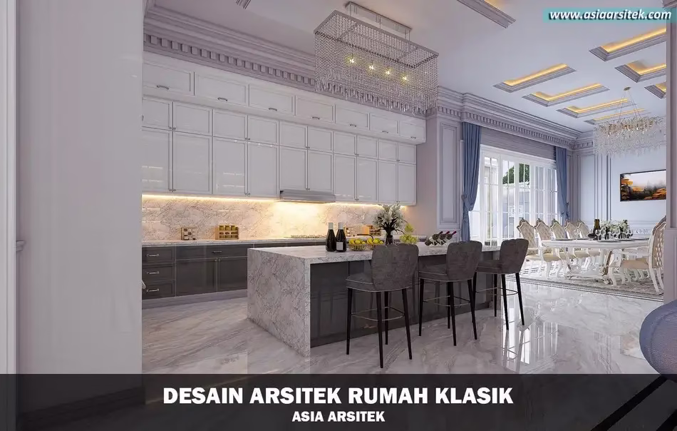 Desain Rumah Klasik 2 Lantai di Palembang