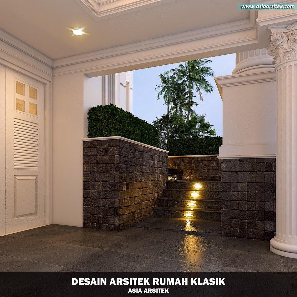 Desain Rumah Klasik 2 Lantai