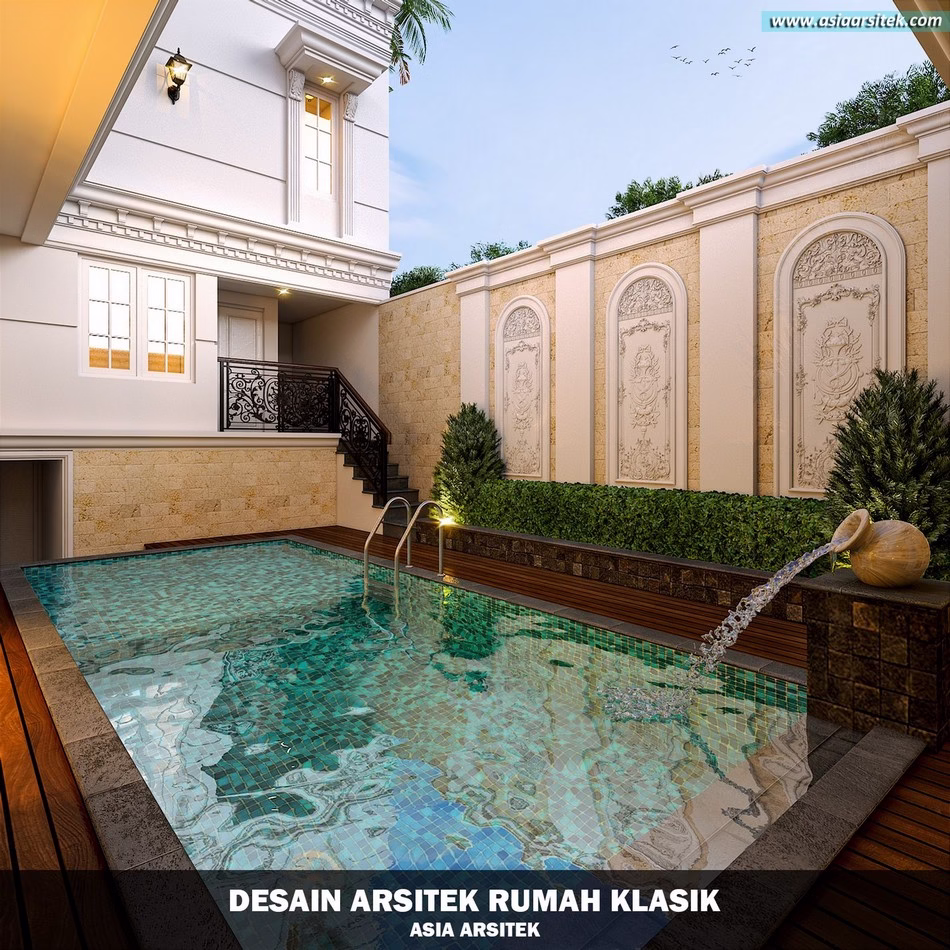 Desain Rumah Klasik 2 Lantai