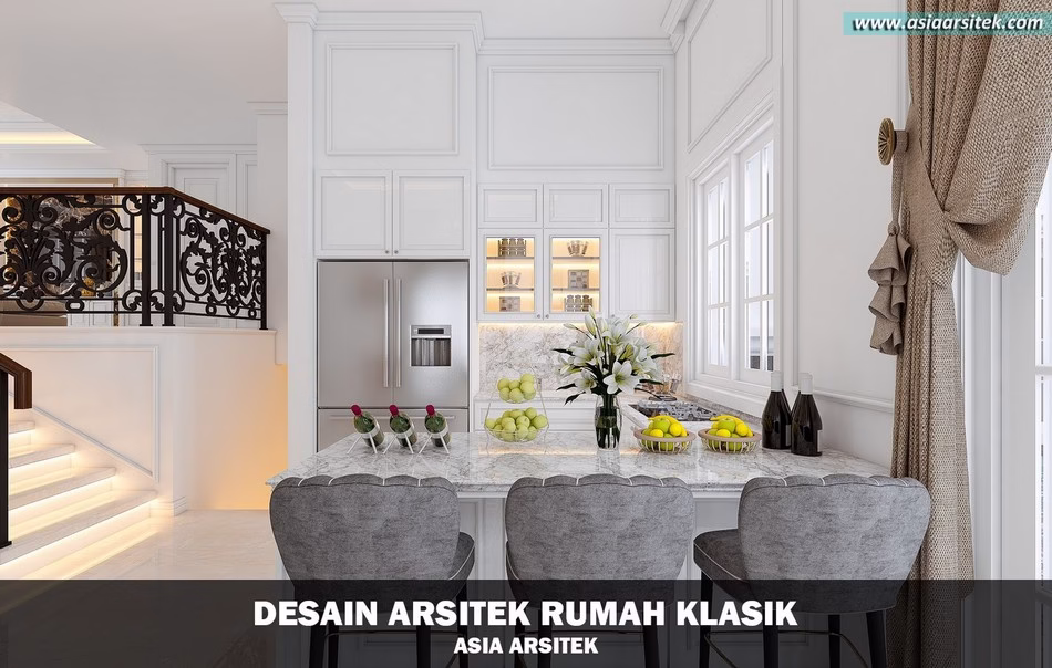 Desain Rumah Klasik 2 Lantai