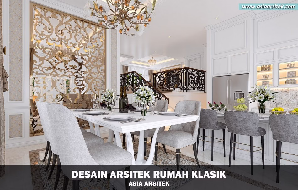 Desain Rumah Klasik 2 Lantai