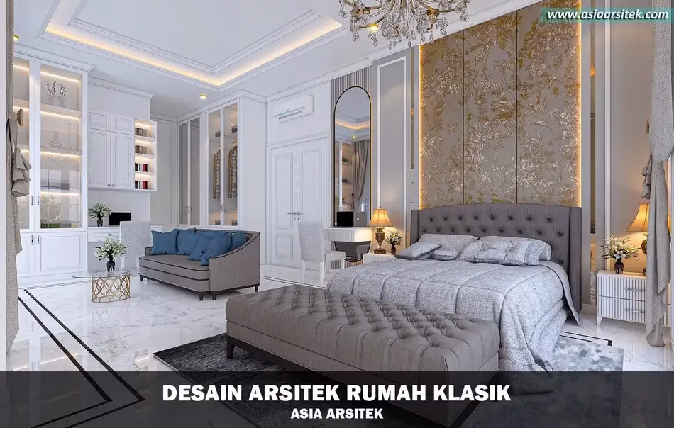 Desain Rumah Klasik 3 Lantai Mewah di Cikupa