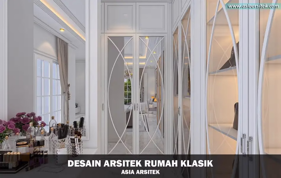 Desain Rumah Klasik 3 Lantai Mewah di Cikupa