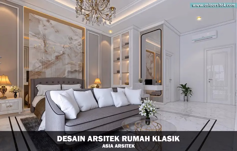 Desain Rumah Klasik 3 Lantai Mewah di Cikupa