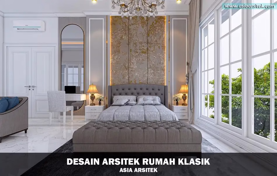 Desain Rumah Klasik 3 Lantai Mewah di Cikupa