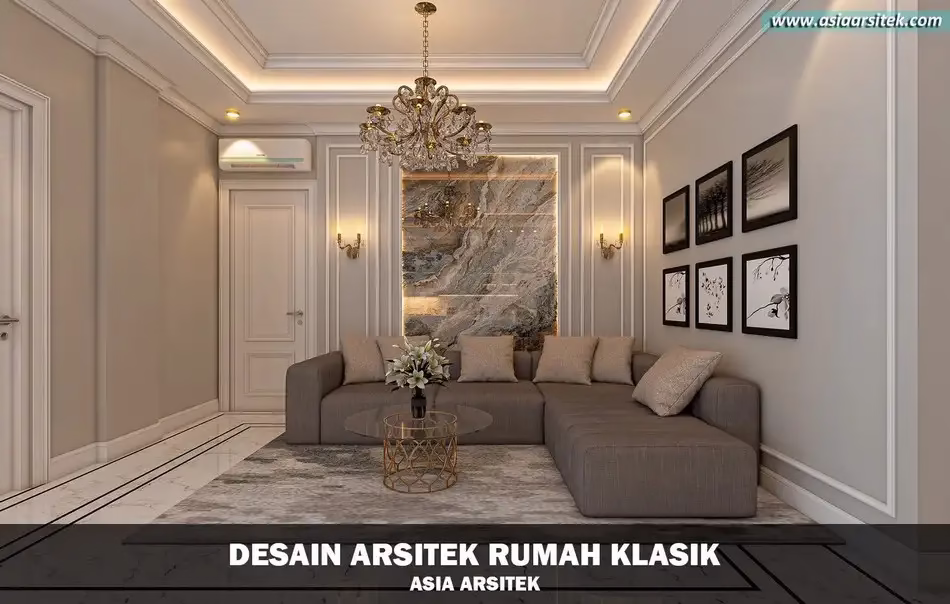 Desain Rumah Klasik 3 Lantai Mewah di Cikupa