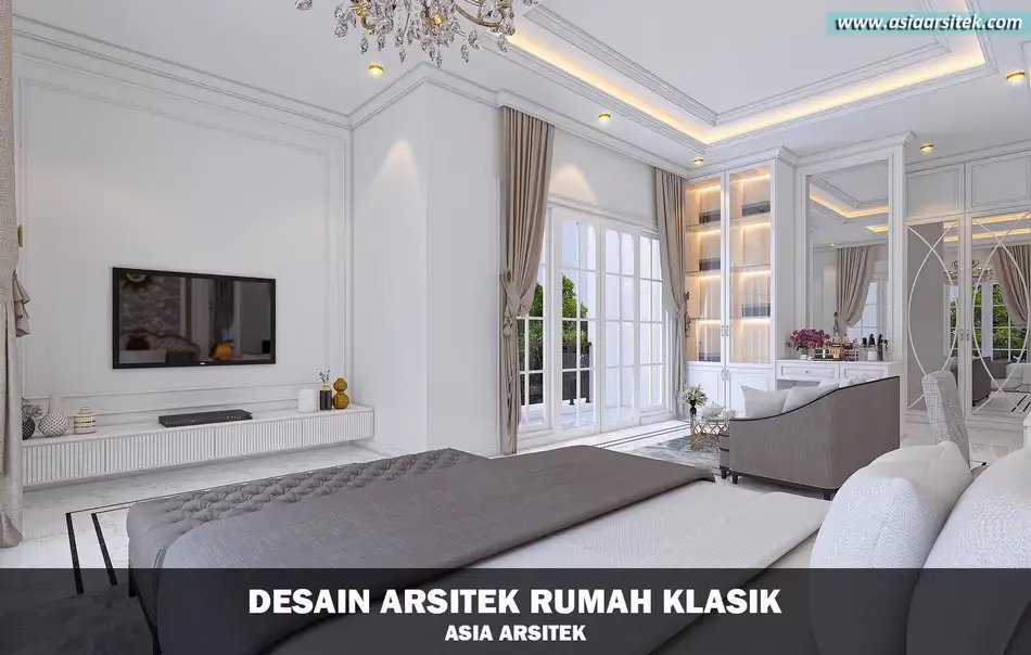 Desain Rumah Klasik 3 Lantai Mewah di Cikupa