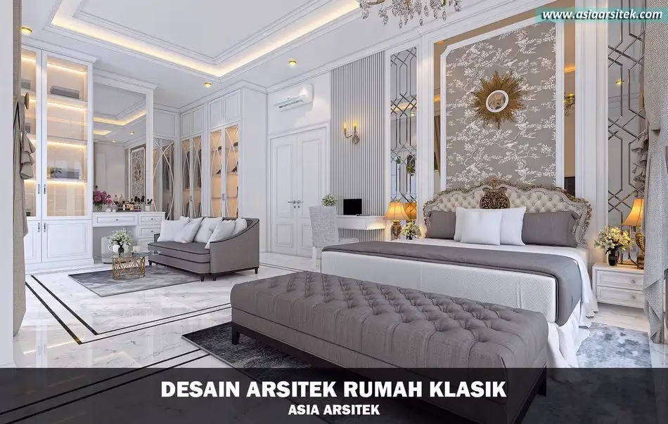Desain Rumah Klasik 3 Lantai Mewah di Cikupa