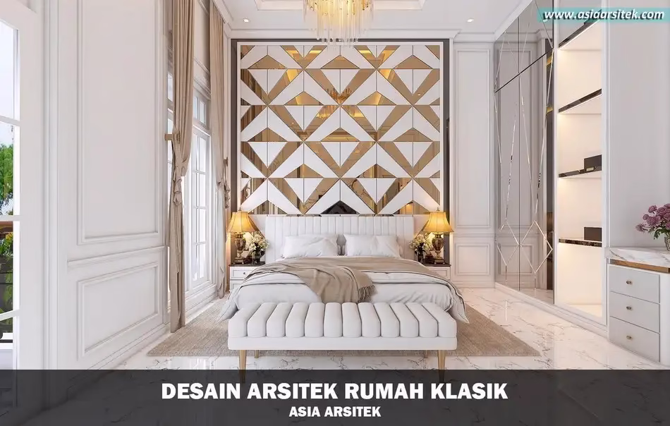 Desain Rumah Klasik 3 Lantai di Ciputat Timur Tangerang Selatan