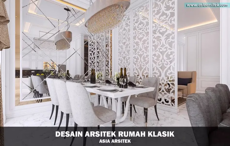 Desain Rumah Klasik 3 Lantai di Ciputat Timur Tangerang Selatan