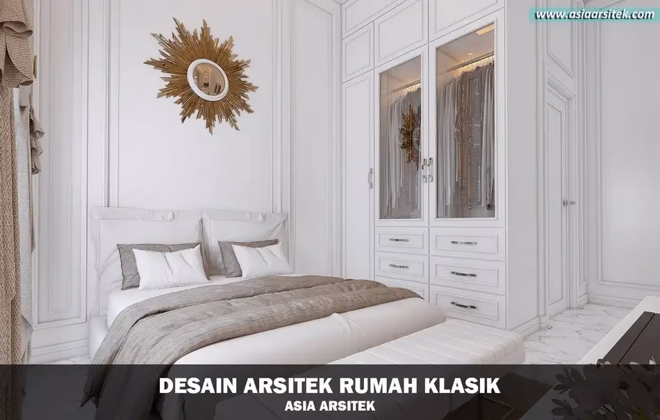 Desain Rumah Klasik 3 Lantai di Ciputat Timur Tangerang Selatan